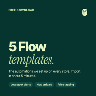 5 Free Shopify Flow Templates